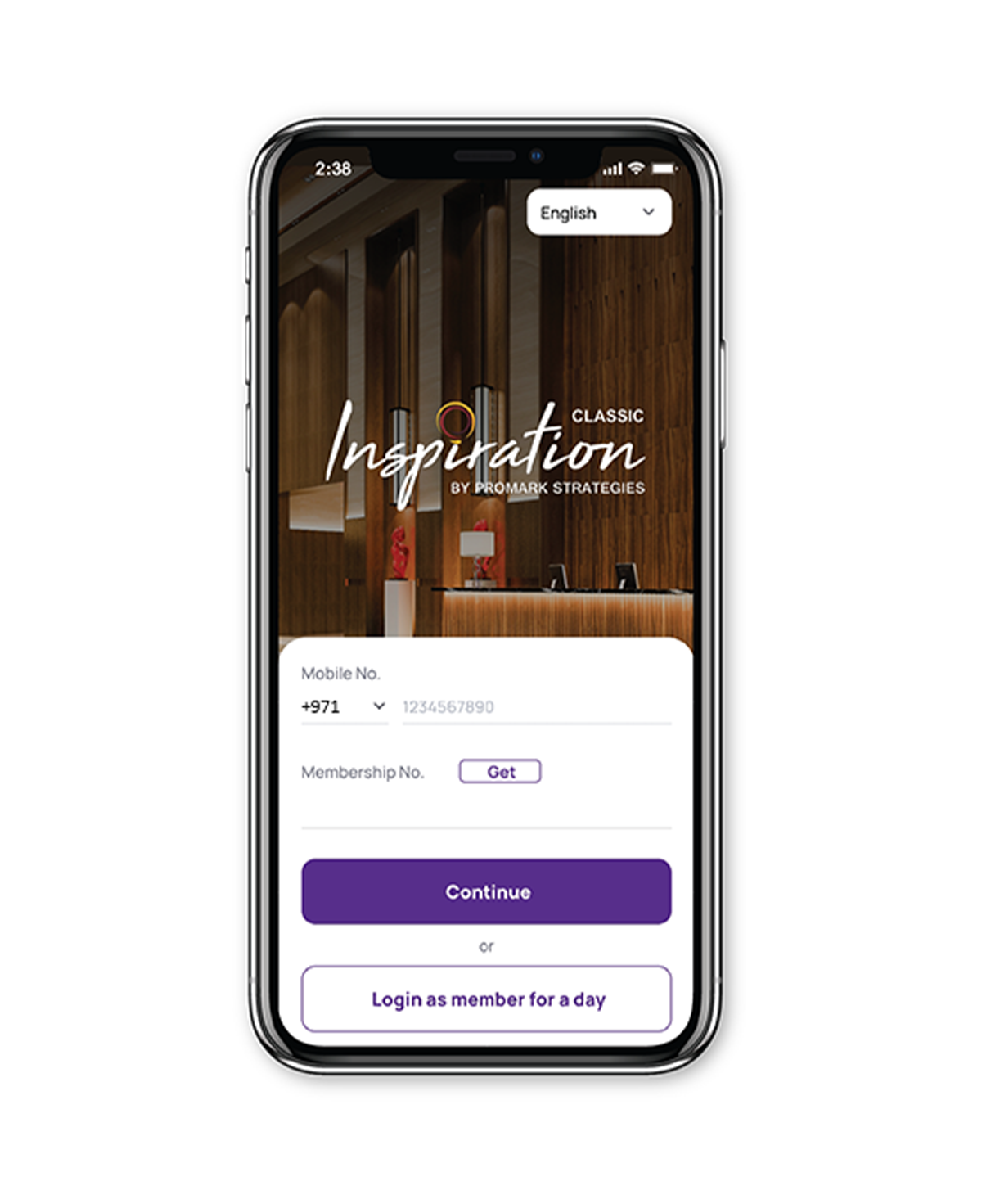 App Login Screen